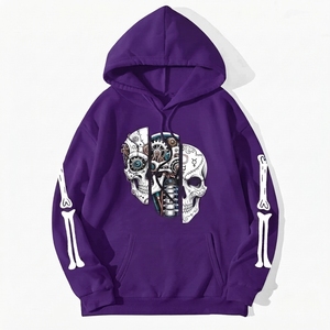 Sudadera con Capucha Personalizada con Estampado Gráfico, Ecológica, Transpirable, Estilo Urbano, de Poliéster y Felpa para Hombre - Product Image 6