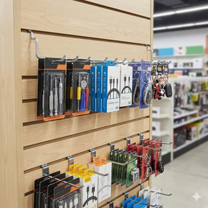 Light Duty Durable Metal Multi-tool Rack Custom Exhibitor Hanging <b>Hook</b> <b>Pegboard</b> - Product Image 5