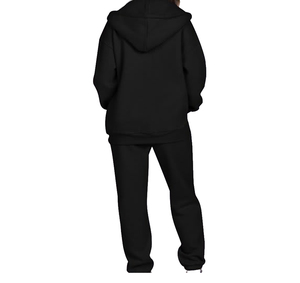 Ensemble de survêtement deux pièces pour femme, survêtement de course d'hiver pour femme, manches longues, respirant, séchage rapide, ensemble de fitness pour la salle de sport, logo personnalisé - Product Image 2
