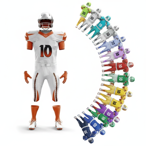 Vêtements de sport personnalisés en promotion, tenues de football américain à manches courtes, design personnalisé, kits de football américain - Product Image 1