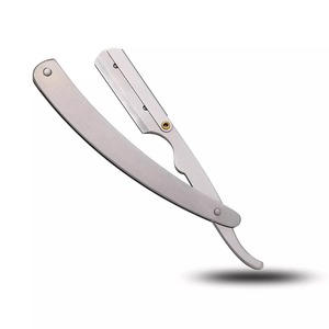 Navaja de Afeitar Profesional de Acero Inoxidable con Mango de Acero, Colores Personalizados, OEM - Product Image 1