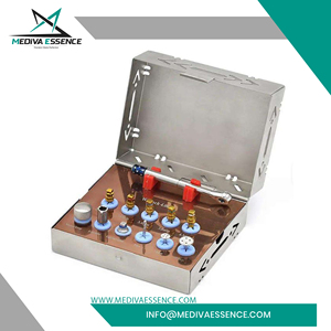 Nouveau kit d'implants dentaires en acier inoxydable 12 pièces, dilatateur osseux, instruments de classe I certifiés CE, source d'alimentation pour machines - Product Image 6