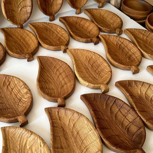 ถาดเสิร์ฟไม้สไตล์เรียบง่าย ทนทาน สำหรับครัว โต๊ะอาหาร ขนม ผลไม้ ขนมปัง ขั้นต่ำ 20 ชิ้น - Product Image 1