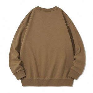 Men's Cartoon Printed Crew Neck Sweatshirt Oversized Regular Fit Knitted Cotton Pullover Autumn Casual Style Front Logo - Product Image 4