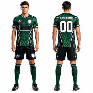Nuevo Conjunto de Uniforme de Fútbol Profesional de Alta Calidad, Mezcla de Poliéster y Spandex, Transpirable, Suave, de Secado Rápido, para un Rendimiento Atlético - Product Image 1