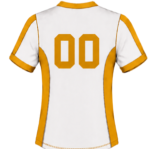 Conjunto de Camiseta y Pantalones Cortos de Rugby Blanco y Amarillo, Cuello en V, Uniforme de Equipo Personalizado, Ropa Deportiva Transpirable para Entrenamiento - Product Image 5