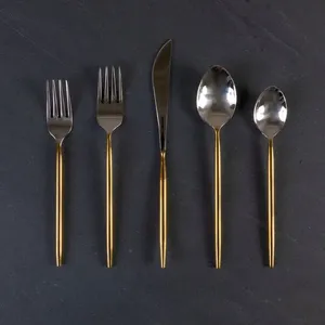 Lightweight stainless steel <b>cutlery</b> <b>set</b> for easy storage <b>portability</b> ideal for outdoor travel and dining experiences - Product Image 1