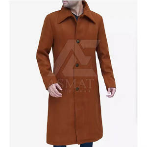 Abrigo Largo de Lana Premium para Hombre, Abrigo de Invierno de Lujo, Grueso y Cálido, Prenda Exterior de Corte Entallado 2026 en Venta - Product Image 2