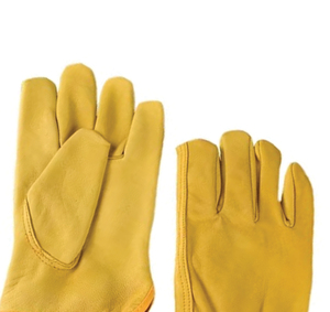 EN420 Certified Leather Driver Safety Gloves Elastic Wristlet Durable Abrasion Resistant Fire <b>Proof</b> Anti-Impact Level 3 <b>10</b> Inch - Product Image 4