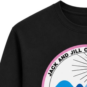 เสื้อสเวตเชิ้ตแขนยาวปักลาย Black Jack & Jill Crest แบบคลาสสิก คอวี ผ้าฟลีซ พร้อมปลายแขนแบบริบ - Product Image 4