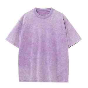 เสื้อยืดโอเวอร์ไซส์วินเทจพิมพ์ลายโลโก้ตามสั่ง ผ้าฝ้าย 100% ซันเฟด ล้างสีแบบแอซิดวอช ขายส่ง - Product Image 5