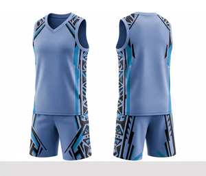 Unisex Green Geometric Basketball Jersey <b>Set</b> Sleeveless V-Neck Moisture Wicking Mesh Athletic Wear All Seasons <b>Cheap</b> Price OEM - Product Image 3