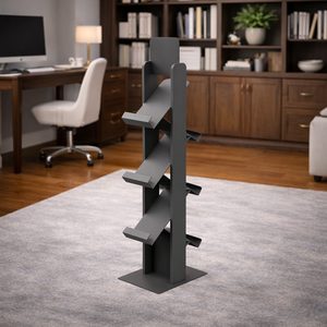 Étagère de présentation industrielle à 5+ niveaux en acier inoxydable, présentoir de produits sur pied pour magasin de détail et salle d'exposition - Product Image 6