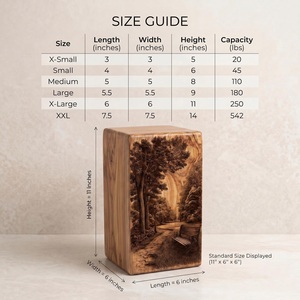 Banco de Parque de Madera Estilo Americano Personalizado con Urna, Grabado Láser, Diseño Ecológico y Duradero, Capacidad de 200-220 Pulgadas Cúbicas - Product Image 2
