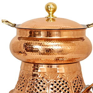 Pure <b>Copper</b> Hot Set Bowl With <b>Handle</b> And Lids Polish Finished For Home Metal Serving Hot Set Bowl For <b>Kitchen</b> Use Kitchenware - Product Image 5