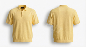 Vêtements de sport en gros, polo décontracté de haute qualité avec tricot texturé doux, confortable pour l'été, polos à manches courtes - Product Image 5