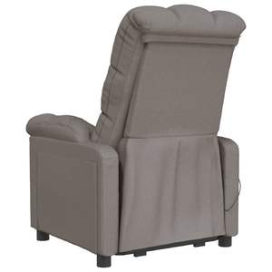 Fauteuil de massage en tissu taupe - Product Image 5