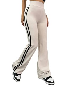 Pantalon cargo pour femme, 100% coton, à logo personnalisé, très élastique, coupe droite classique, style survêtement, jambe large, nouvelle collection automne, décontracté, offre ODM - Product Image 5