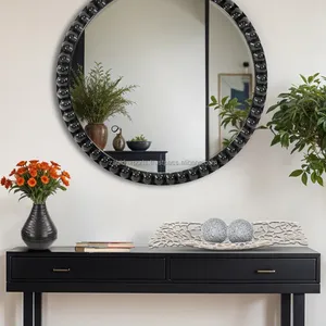 Plateau en corde métallique classique fait à la main pour la décoration intérieure de luxe, cadre de miroir contemporain, service de salon, multi-pièces, grand grossiste - Product Image 3