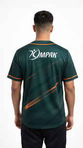 Camiseta de béisbol ligera con estampado de sublimación completa diseñada para equipos masculinos activos - Product Image 4