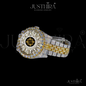 Reloj RLX de Marca con Incrustaciones de Diamantes Moissanite, Joyería Hiphop, Aleación de Cuarzo y Cristal, Regalo para Compromiso, Boda, Aniversario - Product Image 3