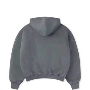 Sweat à capuche pour femme 360 GSM en polyester/coton, délavé à l'acide, avec badge et sequins, à épaules tombantes, style streetwear uni, hiver, personnalisable avec logo OEM - Product Image 2