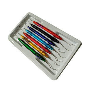 Juego de 7 Piezas de Curetas Dentales Profesionales de Acero Inoxidable, Instrumentos Quirúrgicos Periodontales - Product Image 6