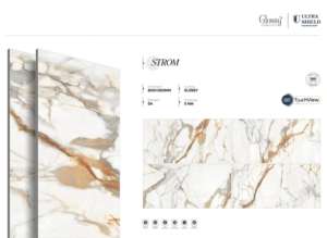 Dalles de porcelaine Orion Crystal Gloss 800x1600 1200x1800 750x1500mm conçues pour les projets monumentaux, résidentiels et commerciaux modernes - Product Image 3