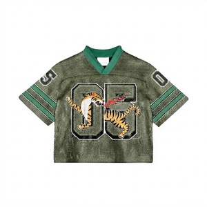 Camiseta de Fútbol de Malla con Estampado Personalizado, Manga Corta, para Entrenamiento Deportivo, Transpirable, Uniforme Deportivo Unisex, OEM, ODM, al por Mayor - Product Image 3
