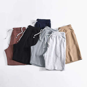 Shorts Bermuda en Coton Vert Uni pour Homme avec Cordon de Serrage à la Taille et Poches, Style Décontracté, Tissu Tricoté Respirant, Taille Mi-Haute - Product Image 2