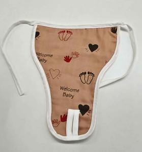 Couches lavables écologiques en coton matelassé respirant avec protection anti-fuites, 3 couches, imprimées, prépliées, réutilisables pour bébés garçons/filles - Product Image 1