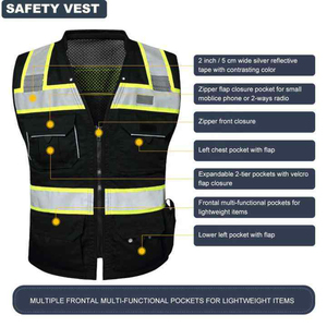Chalecos Reflectantes de Seguridad Ligeros con Logotipo Personalizado Baratos en Venta - Product Image 4