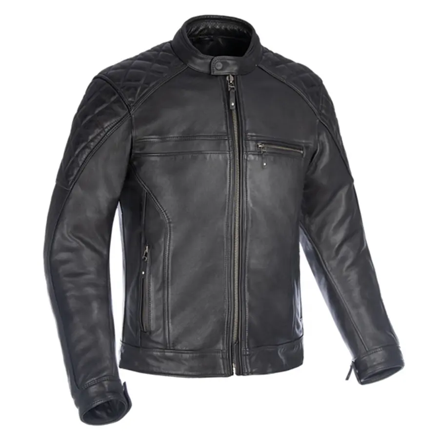 Nuova 2023 vendita calda giacca di pelle moto da uomo di alta qualità giacca di pelle da uomo