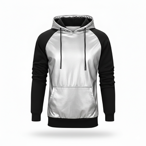 Sudadera con Capucha Raglán de Dos Tonos a Precio Económico al por Mayor, Sudadera con Logotipo Serigrafiado, Sudadera Promocional para Eventos, Sudadera Blanca para Merchandising - Product Image 5