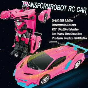 Coche de Juguete RC 2 en 1 Transformable en Robot, Vehículo Deformable para Niños con Movimiento de 360 Grados, Emocionante Coche de Control Remoto para Niños - Product Image 2