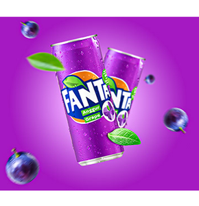 Fanta US Grape, 12 Latas de 355ml, con 44g de Carbohidratos Totales por Porción para un Rápido Aporte de Energía, Pedido al por Mayor - Product Image 1