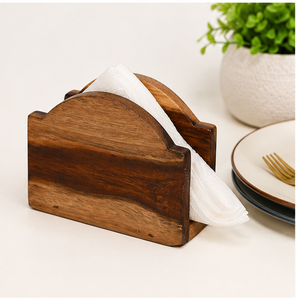 Premium Solid Wood Napkin Holder For Dining <b>Table</b> Rustic Vertical Tissue Paper Stand For <b>Kitchen</b> Home And Restaurant Decoration - Product Image 6