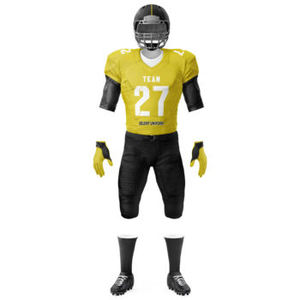 Ensemble complet d'uniformes de football américain sublimés sur mesure, maillot et pantalon de football respirants professionnels pour hommes et jeunes - Product Image 6