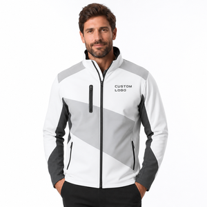 <b>Men's</b> Custom <b>Soft</b> <b>Shell</b> <b>Jacket</b> Windproof Stand Collar Full Zip Softshell <b>Jacket</b> With Premium Fabric For Work Travel And Casual - Product Image 1