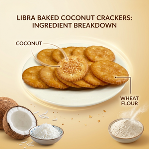 Vente en gros au meilleur prix, craquelins naturels au parfum de noix de coco, croustillants et sucrés, 160g, collation ronde, ODM directement de l'usine, très bon marché - Product Image 1