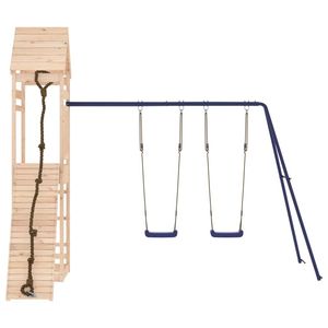 Set Giochi da Esterno in Legno Naturale e Blu con Altalene - Categoria Prodotti - Product Image 5