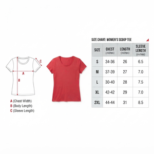 Women's Red Scoop Neck Short Sleeve Cotton T-Shirt Regular Fit Casual Solid Color Jersey Fabric All Seasons Breathable - Product Image 6