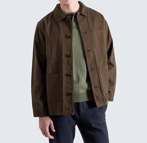 Chaqueta de Mezclilla Impermeable para Hombre, de Alta Calidad, Estilo Retro, con Cierre, de Algodón Grueso, Talla Grande - Product Image 3