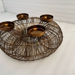 Luxury Decorative Iron Candle Holder With New Style And Copper Plating Perfect For Wedding <b>Party</b> And Event Decoration - Product Image 2