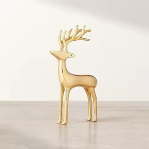 Figura Decorativa de Reno de Metal de Lujo para Hoteles y Lugares de Eventos Navideños - Product Image 3