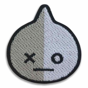 VANEK INTERNATIONAL Patch brodé en feutre non tissé écologique, en résine plastique, motif arbres verts sur fond jaune, tissu noir, à coudre - Product Image 2