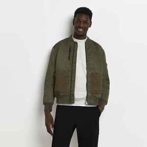 ACTIVE ENTERPRISES Chaqueta Bomber de Motocicleta Ecológica para Hombre, de Verano, Poliéster/Algodón, Cuello Redondo, Estilo Pullover - Product Image 2