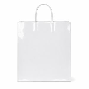 Sacs cadeaux de luxe personnalisés en papier kraft recyclé à ouverture supérieure avec poignées, taille sur mesure, emballage haut de gamme pour vêtements et bijoux B2B - Product Image 5