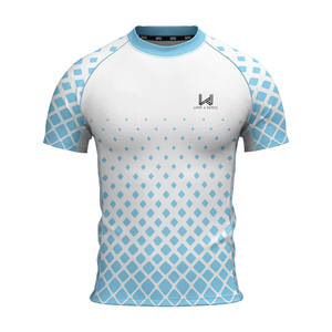 Maillot de sport personnalisé pour homme, imprimé sur mesure, sans coutures, léger, compressif, séchage rapide, extensible dans quatre directions, coupe ajustée - Product Image 4