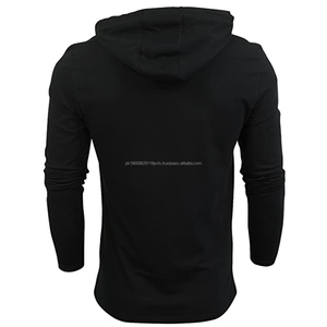 Vente en gros 100% pulls à capuche d'hiver lourds en coton pour hommes logo personnalisé brodé motif solide sweat à capuche col - Product Image 3